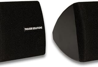 Theater Solutions TS30B Mountable Indoor Speakers Black Bookshelf Pair